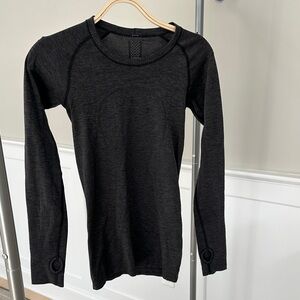 Lululemon Dark Grey Long Sleeve Top